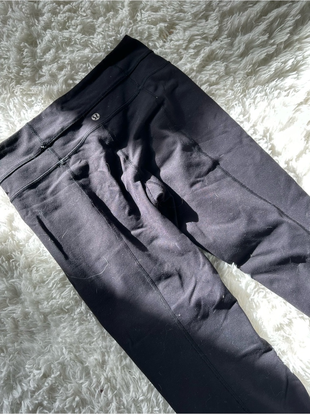 Lululemon Black mid-Rise joggers